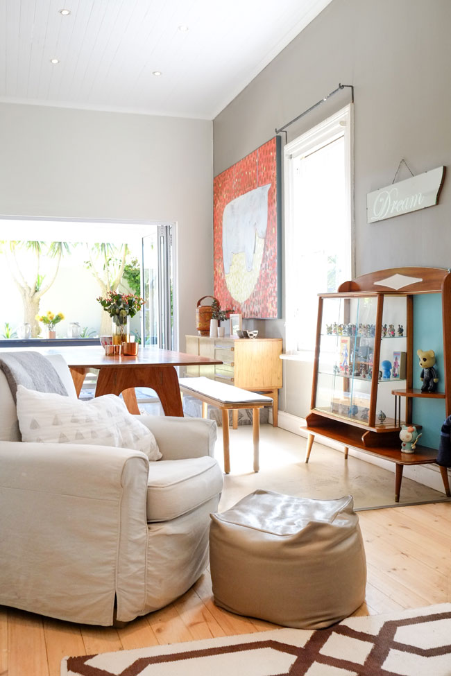 Colouful art filled house tour