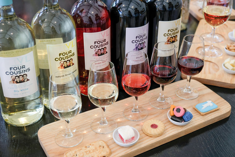 @Four Cousins wine tasting